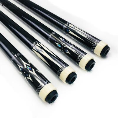 China Handmade Inlay 1/2 Deflection Bass Inlay Shell Chyone Chyone Cue Maple Inlay Billiard Cue Custom High End Wooden Billiard Cue for sale