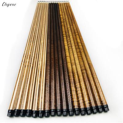 China Chyone Wood Korea Maple Carom Cue Shaft Roasted Low Curly Maple Snooker Cue Shafts Travel Wood Laminated Pool Cue Shafts for sale