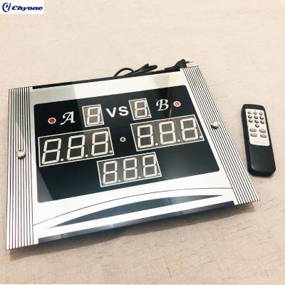 China Glass LCD Billiard Table Scoreboard Billiard Table Electronic Remote Control Scoreboard for sale