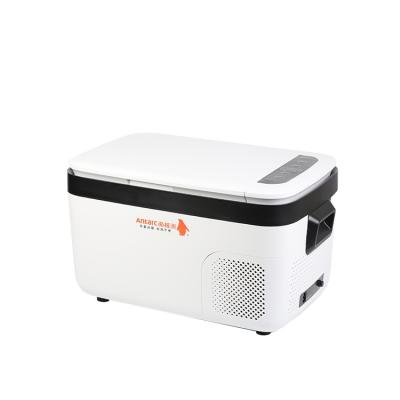 China Hot Selling DC 110V 220V 12V 24V AC 20L Freezer Plastic Mobile Refrigerator Car Truck Vehicle Fridge Freezer Portable Compressor for sale