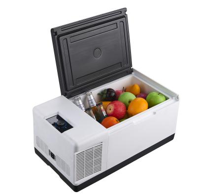 China New 16L 12v Frezer Outdoor Camping Fridge Mini Fridge Car Refrigerator Factory Car Fridge Compressor for sale