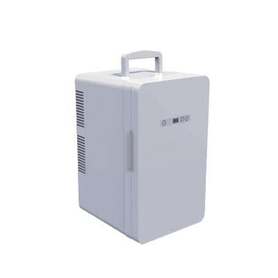 China Wholesale 20L Plastic Mini Makeup Fridge Care Fridge Portable Mini Beauty Fridge With Handle for sale