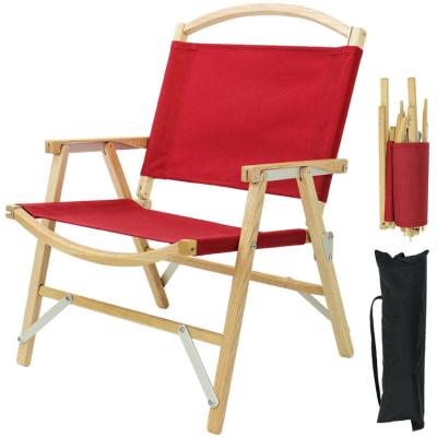 China HK Camp Modern Stackable Kermit Chair Wood Camping Chair Picnic Portable Folding Chairs for sale