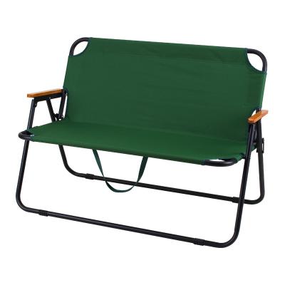 China OEM Furniture Beach HangKong Campingstuhl Long Chair Modern Outdoor Wood Foldable Double Backrest Lightweight Portable Camping for sale