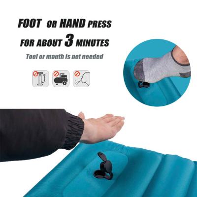 China HKSKY Inflation HKSKY Foot Press or Hand Press Ultralight Lightweight Camping Outdoor Air Boosting Sleep Protection with Built-in Foot Pump for sale