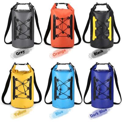 China Custom HK logo OEM HK logo outdoor sports waterproof PVC backpack surfing kayaking quick dry bag for sale