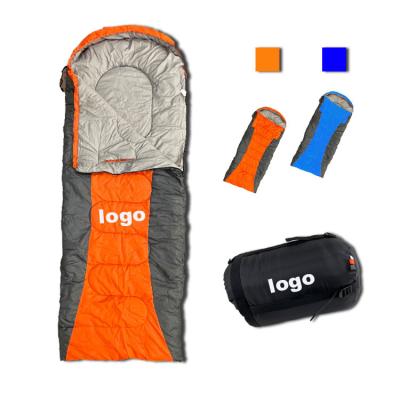 China HK Envelope Type Manufacturer Ultralight Portable Outdoor Waterproof Down Double Camping Sleeping Bags With Pillow for sale