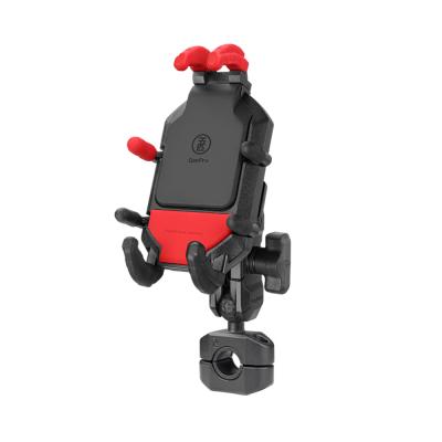 China OSOPRO Motorcycle Mobile Phone Shockproof Mount Torque Rail Shockproof Colorful Shell Mobile Phone Holder for sale