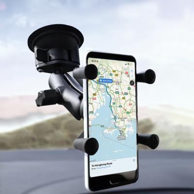 China 360 Rotating Bracket Ready To Ship Hot Sale Car Phone Holder Mobile Sucker X Mount for sale