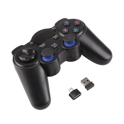 China Touch Buttons 2.4G Wireless Game Controller Gamepad With Micro USB OTG Converter Adapter For Android TV Box For PC For PS3 For r57 for sale