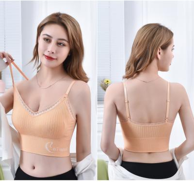 China QUICK DRY Side Seamless Women's Breathable Bra Adjustable Strap Workout Tank Top Women's Tank Tops Lace Tops High Elastic Bras For Women for sale