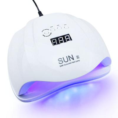 China Plastic Hand Two Nail Gel Polish 54W SUNX 36pcs LED Nail UV Curing Dryer Lamp For Manicure for sale