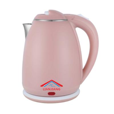 China Newest 360 Degree Rotation Base Mini Kettle Double Layer Plastic Electric Water Heater for sale