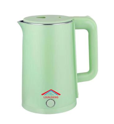 China 360 Degree Selling Plastic Kettle Manufacturer Double Electric Green Hot Bottom Shell Rotation Tea Kitchen Appliances for sale