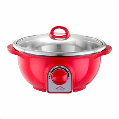 China Adjustable Temperature New Products Induction Stainless Steel Kitchen Cooking Non-Stick Electric Hot Pot For Commercial for sale