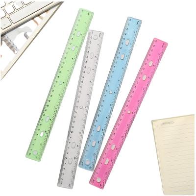 China Measuring Tools Straight Plastic Ruler Tool Student School Office Custom Plastic Measuring Rulers for sale