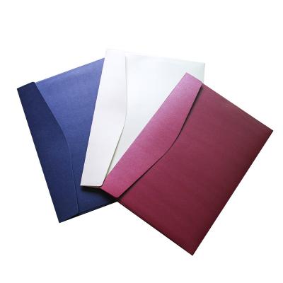 China Gift Envelope High-grade Hot Stamping Logo Thickened A4 Envelope, Pearl Contract Folder Bag Printing Paper Large Envelope for sale