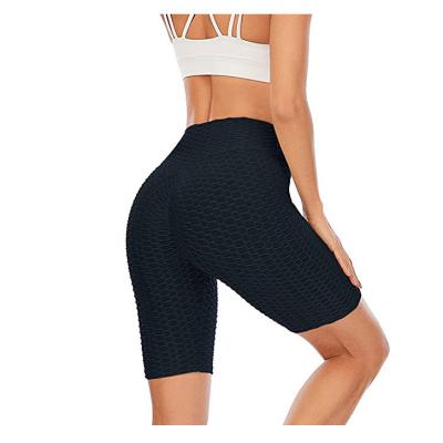 China wholesale Anti-wrinkle booty shorts plus size women gym wear summer abbreviations high waisted women's fitness yoga leggings athletic shorts for sale