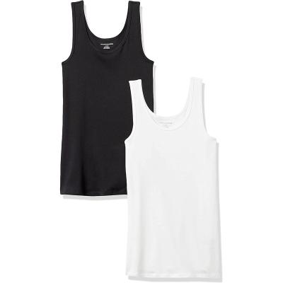 China Amazon Viable Basics Women's 2-Pack Classic-Fit Classic-Fit V-Neck Women's Sports Tank Top for sale