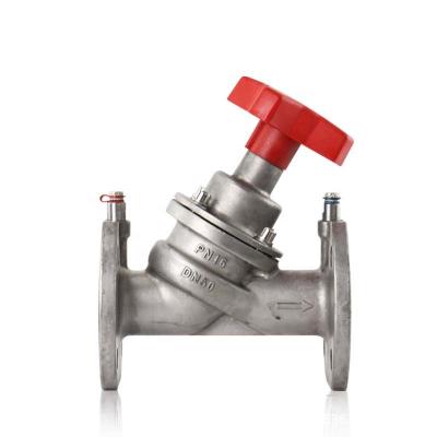 China Hot Selling 3 Static Balancing Stainless Steel Line Flange PN16 End Heat Pipe Valve for sale