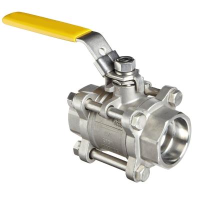 China SS316 3pc general socket welding 4 inch ball valve for sale