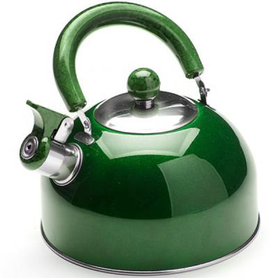 China Sustainable stainless steel whistling kettle in marble paint for sale