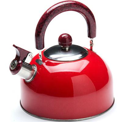 China Viable Teapot Kitchen Water Whistling Kettle Stainless Steel Hotel Color Painting Home Whistling Kettle for sale