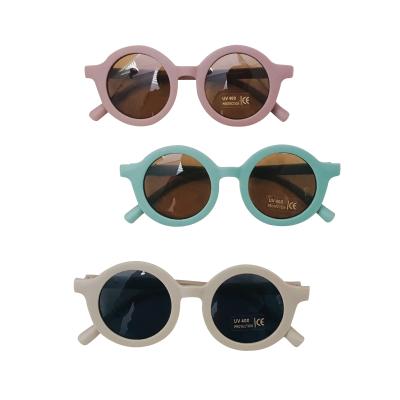 China Fashion Retro Fashion Sun Glasses Children Glass Solid Color Infant Cute Beach Outdoor Protection For Children for sale