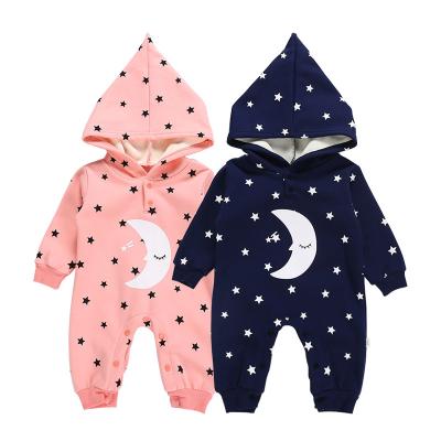 China New Arrival Breathable Eco-friendly Toddler Outfit Newborn Baby Clothes Long Sleeve Romper With Hoodie for sale