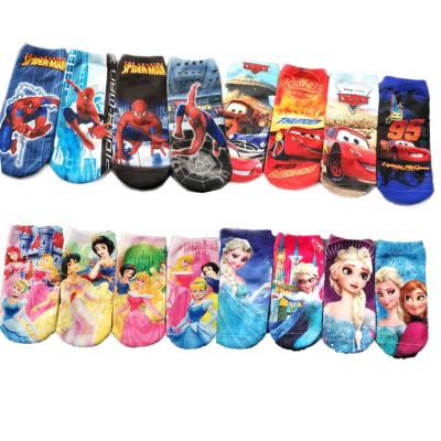 China Kids Cartoon Breathable Socks Spring Short Socks For Boys Girls Autumn Cartoon Print Breathable Socks for sale