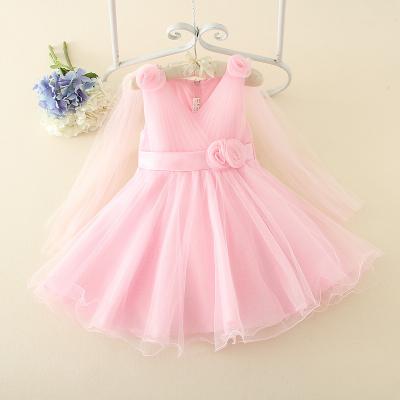 China Fashion Rose Flower Girl's Princess Dress Wedding Dress Kids Girl Dress Dry Cleaning Girl Dress for sale