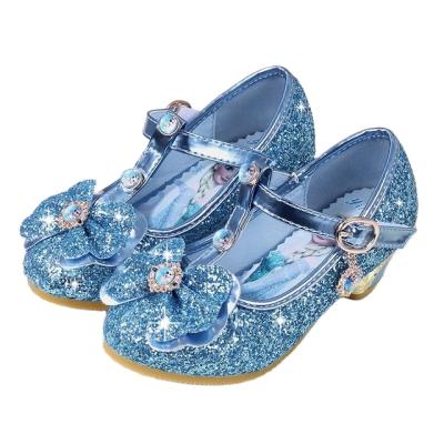 China 2021 Anti-odor Girls Fashion High Heels Spring Girls New Aisha Frozen Children's Shoes Princess Shoes Dancing Shoes for sale