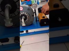 how to use 20 hydraulic hose crimper | pressing machine operation?