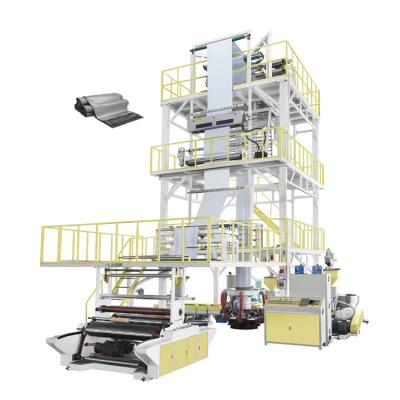 China High Speed ​​Productivity Lager Three Layer Plastic Film Blowing Extruding Machine For Plastic Bag for sale