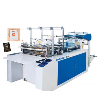 China Garment Shops Factory Price Automatic Handle Carrier Bag Machine Shop Plastic Bag Making Machine en venta