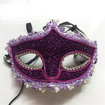 China PVC Masquerade DiDi Light Mask LED Light Mask Halloween Venice Princess Butterfly Colorful Eye Mask for sale