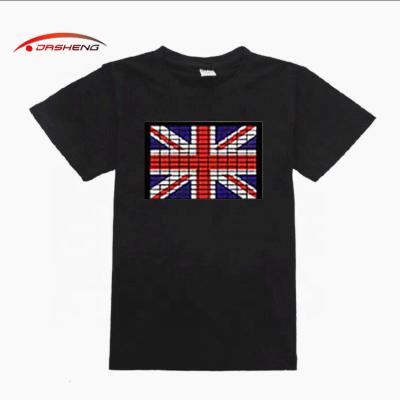 China Cotton Design Customize Display Light Led T Shirt For Party DJ Concert for sale