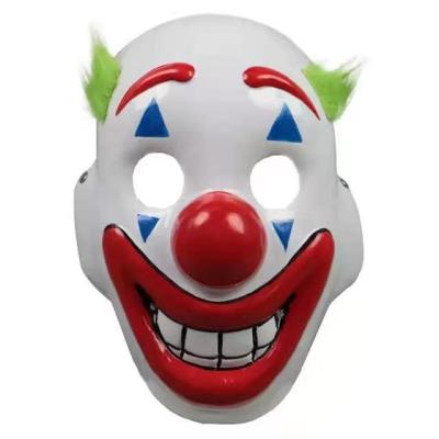 China 2021 Wholesale New Products PVC EL Party Glowing Halloween Mask For Cosplay Funny Clown PVC 3d Joker Plastic Mask for sale