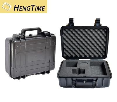 China Durable ABS Plastic Box Carry Case Black Plastic Outdoor Shockproof Case With Handle for sale