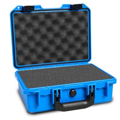 China Durable Black Hard Plastic Storage Tool Case IP67 Foam Waterproof Tool Case With Handle for sale