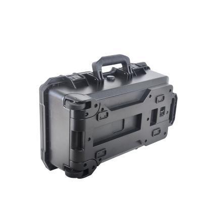 China Reusing Injection Molding ABS Box Customized Hard Brand Black Military Plastic Tool Case for sale