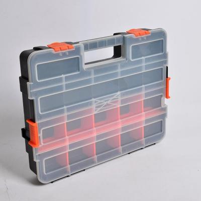 China Reusing Custom Plastic Logo Clear Fishing Tackle Box Tool Box for sale