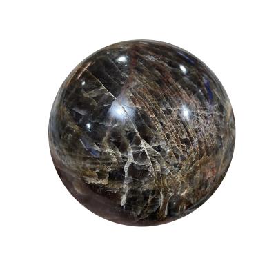 China Folk Art Wholesale Natural Healing Polished Gray Moon Stone Ball Crystal Sphere For Gift for sale