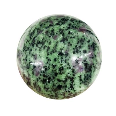 China Wholesale Natural Gemstone Feng Shui Sphere Reiki Epidote Crystal Sphere Ball For Home Decoration for sale