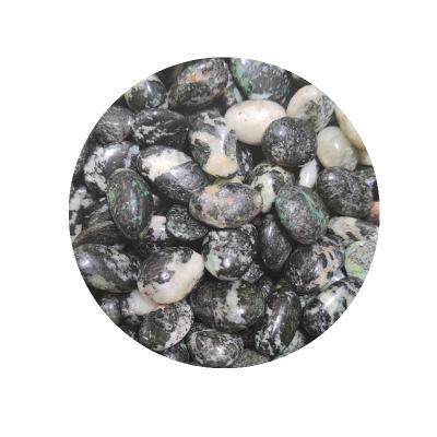 China Cupric Gravel Crystal Pebble For Decoration Feng Shui Natural Polished Healing Copper Oxide Palm Stone Oxide for sale