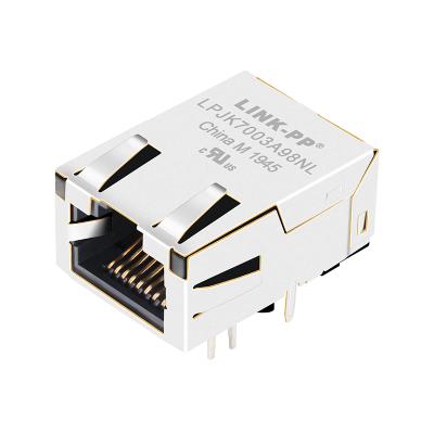 China Ethernet interface J0G-0001NL tap up10/100/1000 base-T single port low profile RJ45 connector J0G-0007NL for sale