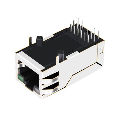 China THT Solder 8341-NL Wholesale Price RJ45 8P8C Female Connector RJ45 Shielded Network RJ45 Socket PCB Jack for sale