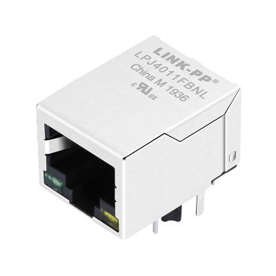 China THT Solder HR978700AE RB1-126BTAGA JKM-0009NL 10/100 Base-T 1 Port RJ45 8 Pin Modular Connector for sale