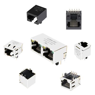 China THT Solder 5558341-1 Unshielded 5557785-1 Without Integrated Magnetics 1x1 Port RJ45 Iack Female Connector Without Ied for sale