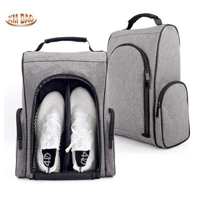 China Storage 600D Polyester Golf Shoe Carrier Bags With Logo Water Resistant Shoe Organizer Bag Golf Storage Bag for sale